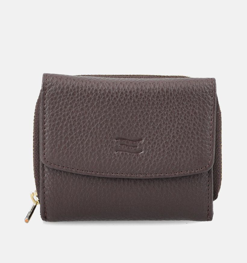 Crinkles Bordeaux Portemonnee met Rits voor dames (381740)