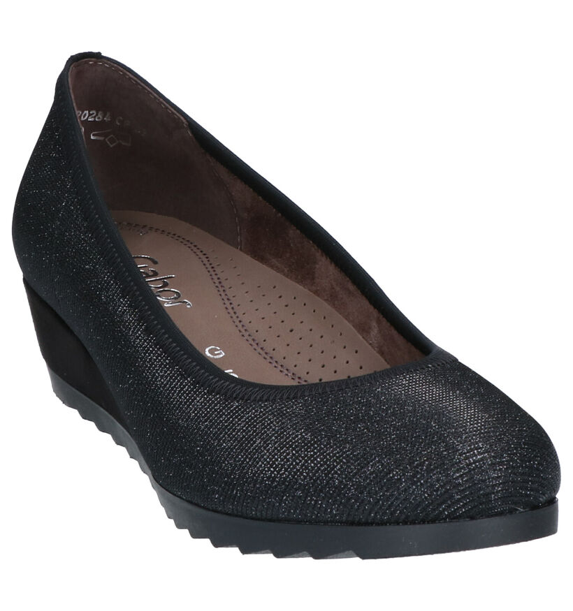 Gabor Easy Walking Escarpins en Noir en textile (260208)