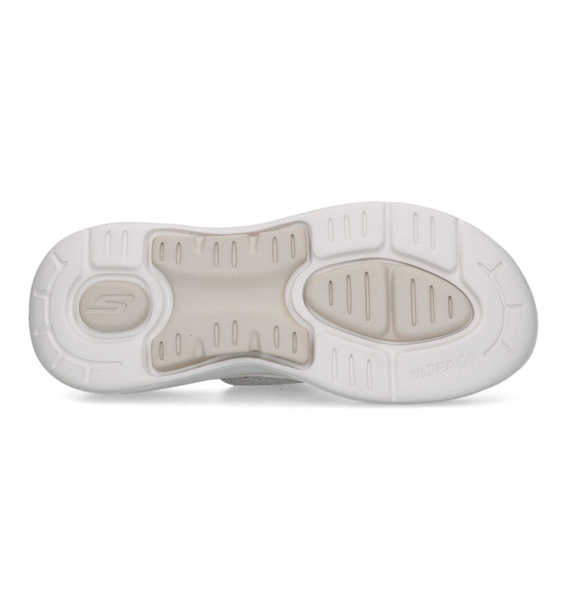 Skechers Go Walk Arch Fit Weekender Tongs en Écru pour femmes (338825)