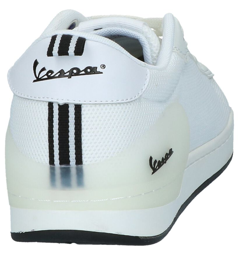 Vespa Freccia Witte Lage Geklede Sneakers, , pdp