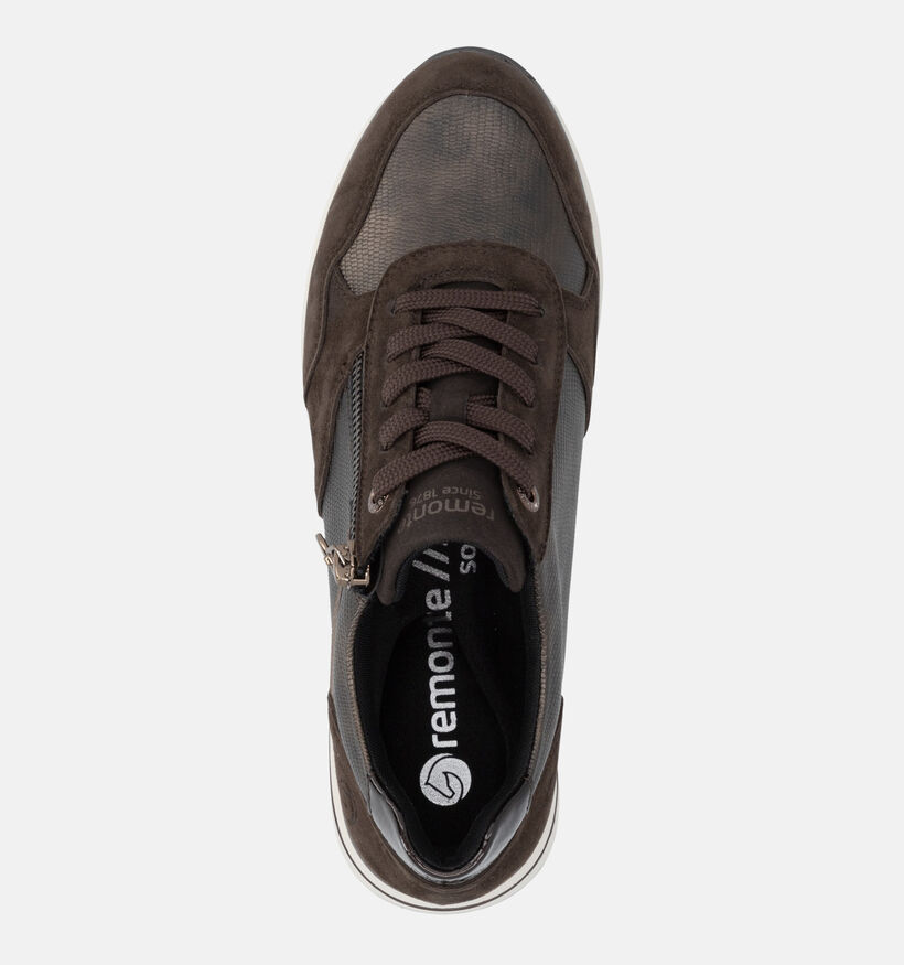 Remonte Bruine Lage Sneakers voor dames (379860) - geschikt voor steunzolen