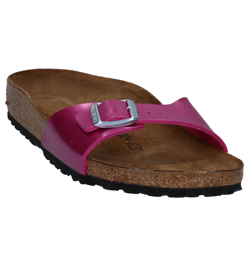 Birkenstock Madrid Birko-Flor Nu-pieds en Blanc pour femmes (338044)