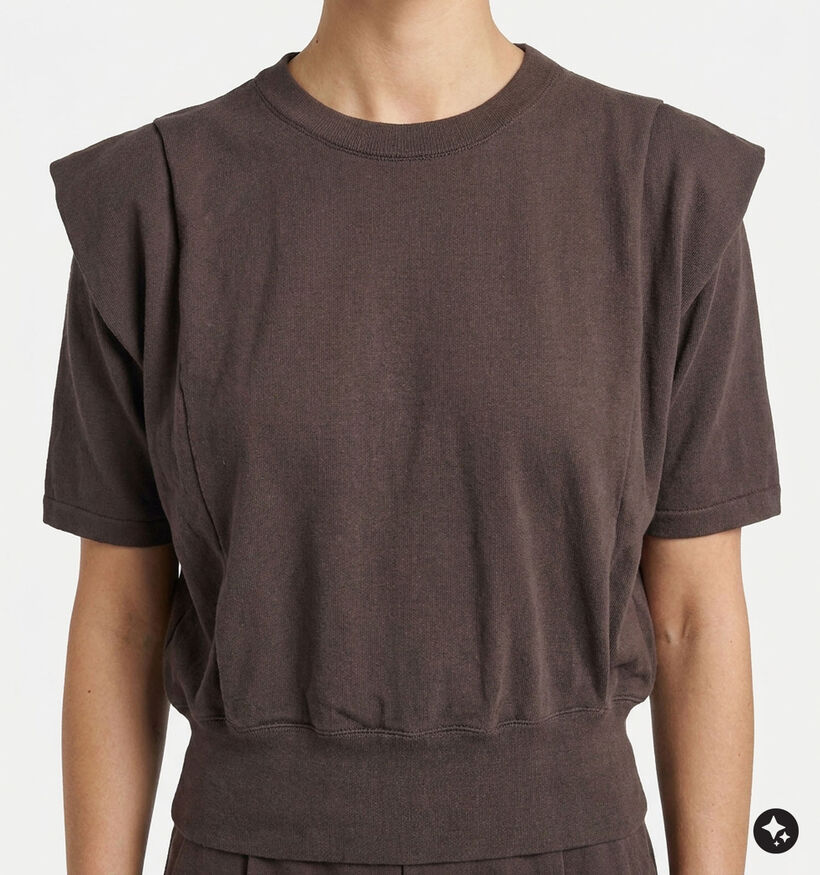 Vero Moda Layla Pull en Brun fonc&eacute; pour femmes (379677)