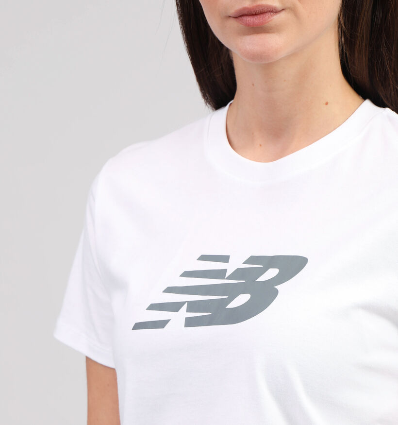 New Balance Wit T-shirt voor dames (354026)
