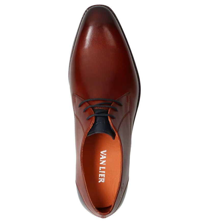 Van Lier Chaussures habillées en Cognac en cuir (272964)