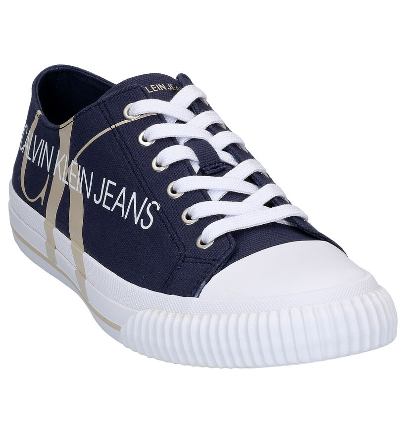 Calvin Klein Ivano Blauwe Sneakers in stof (269137)