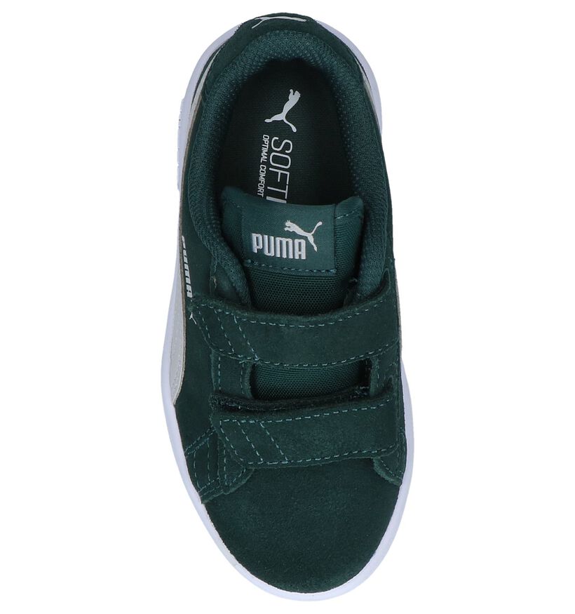 Puma Smash Blauwe Sneakers in daim (293446)