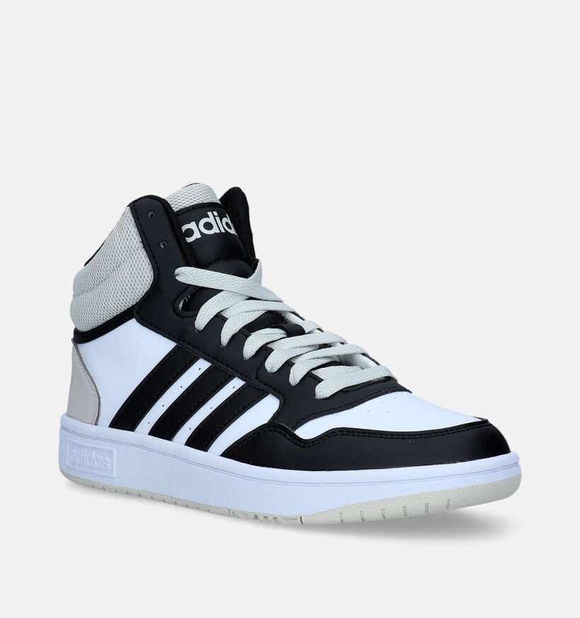 adidas Hoops 3.0 MID K Baskets en Noir pour gar&ccedil;ons (343260)