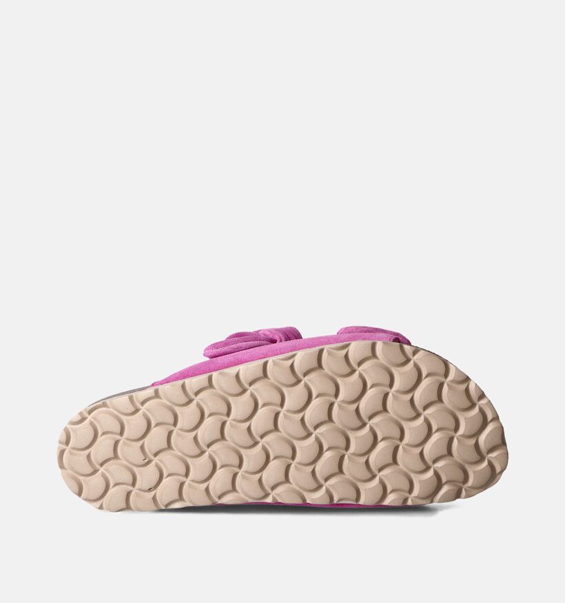 Verbenas Rain Nu-pieds plates en Fuchsia pour femmes (357413)