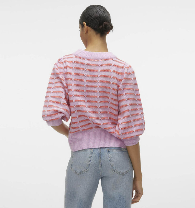Vero Moda Leonor Witte Gestreepte trui voor dames (335323)