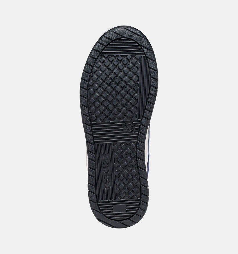 Geox Perth Navy Baskets montantes en Bleu pour gar&ccedil;ons (376232) - pour semelles orthop&eacute;diques