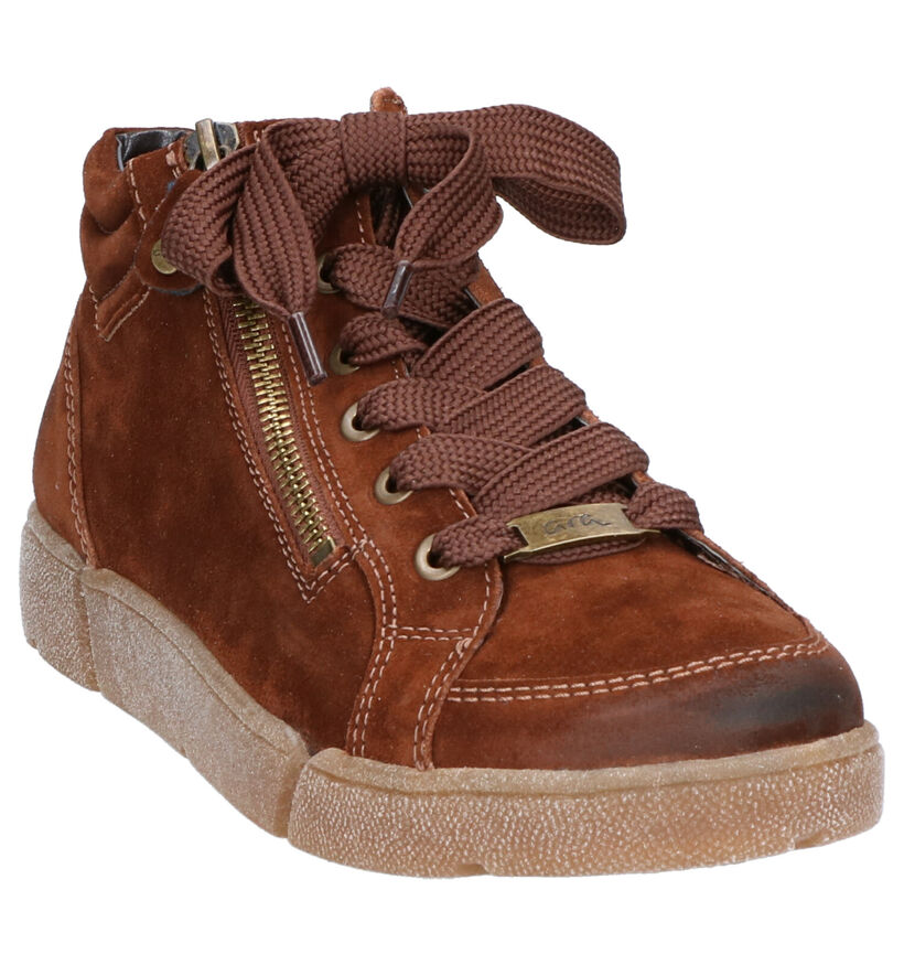 Ara High Soft Bruine Boots in daim (260850)