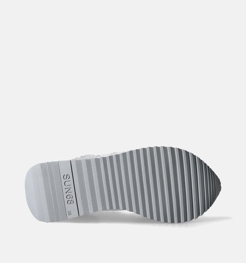 Sun68 Big Stargirl Canvas Baskets à plateforme en Blanc pour femmes (351701) - pour semelles orthopédiques