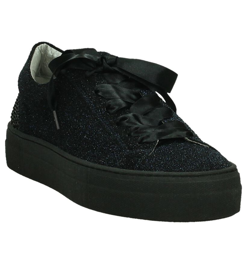 Hampton Bays Baskets basses en Bleu foncé en cuir (206903)