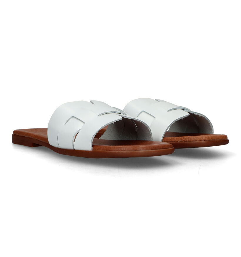 Oh My Sandals Nu-pieds plates en Blanc pour femmes (321775)