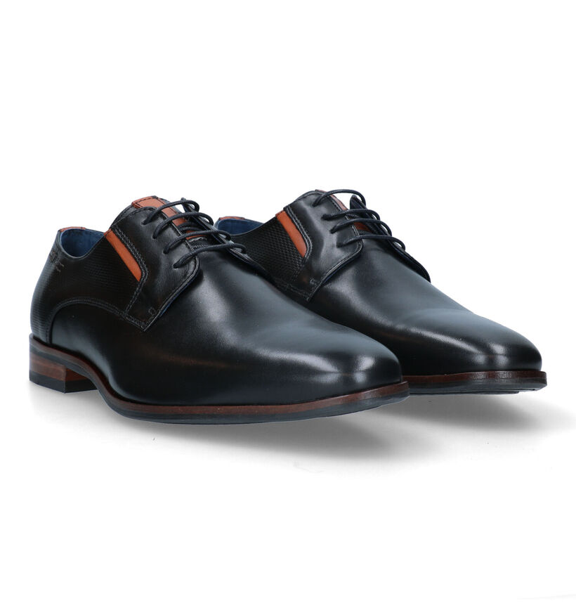 Berkelmans Sameiro Zwarte Geklede Schoenen voor heren (363828) - geschikt voor steunzolen