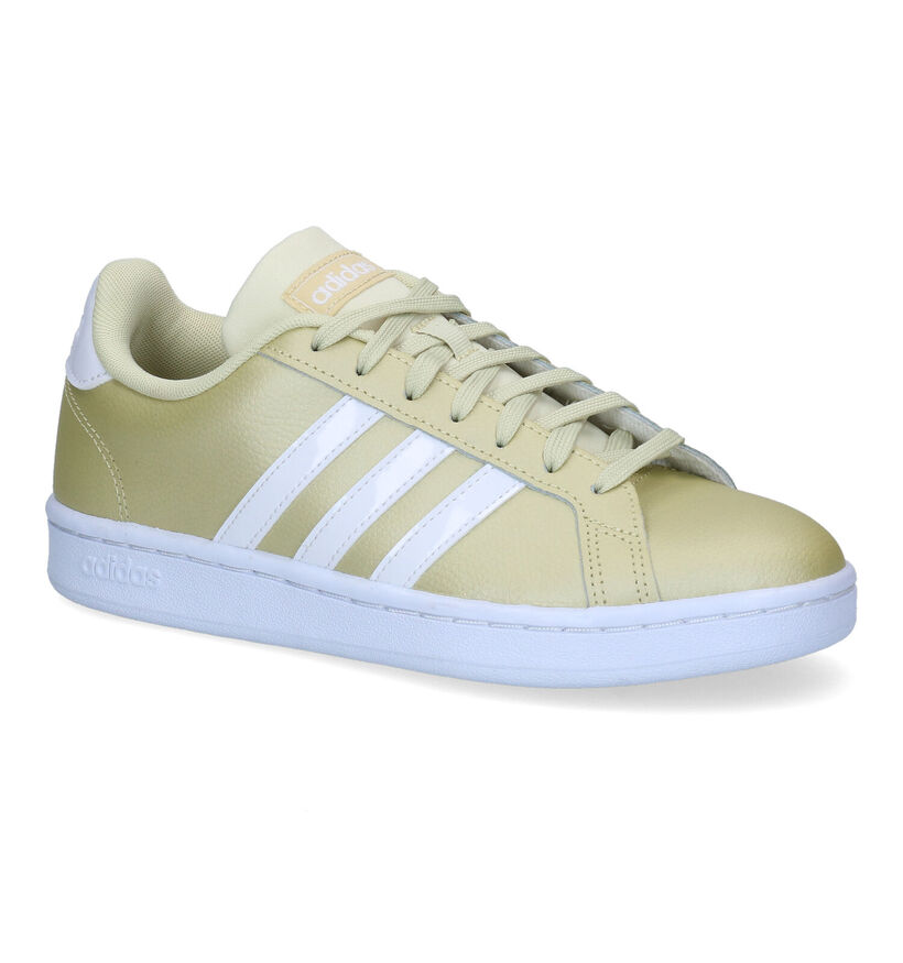 adidas Grand Court Baskets en Or pour femmes (301989) - pour semelles orthopédiques