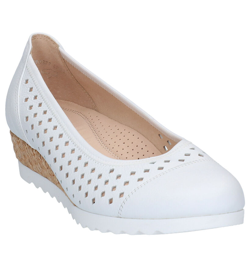 Gabor Easy Walking Witte Pumps in leer (271503)