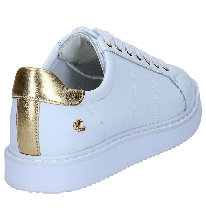 Lauren Ralph Lauren Angeline Baskets en Blanc en cuir (278179)