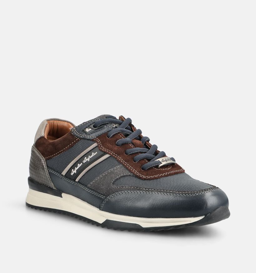 Australian Filmon Chaussures plates en Bleu fonc&eacute; pour hommes (377105) - pour semelles orthop&eacute;diques
