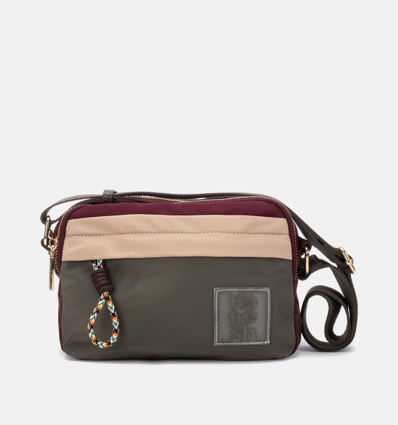 Refresh Bruine/Groene Crossbodytas voor dames (380297)