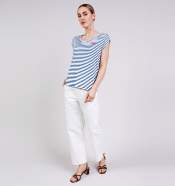 Pieces T-shirts Bleu