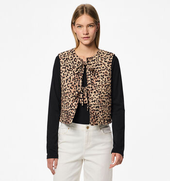 Manteau court marron