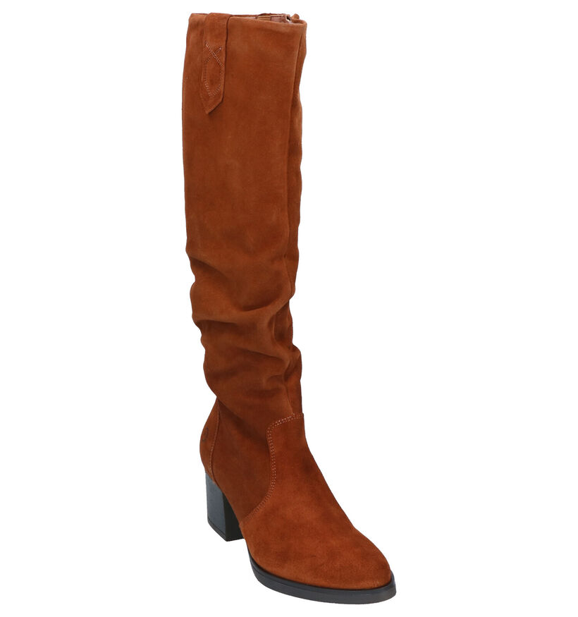 Tamaris Cognac Lange Laarzen in daim (275206)