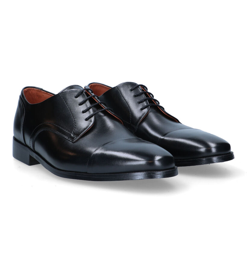 Ambiorix Basco Li Chaussures à lacets en Noir pour hommes (327730) - pour semelles orthopédiques
