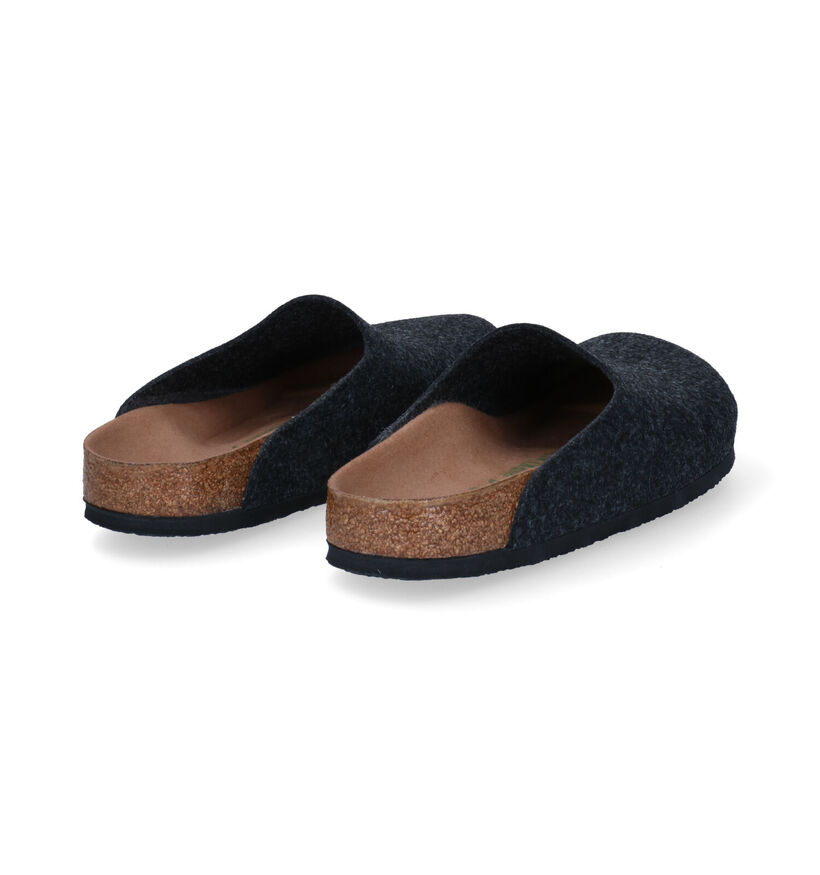 Birkenstock Amsterdam Grijze Pantoffels in stof (294814)