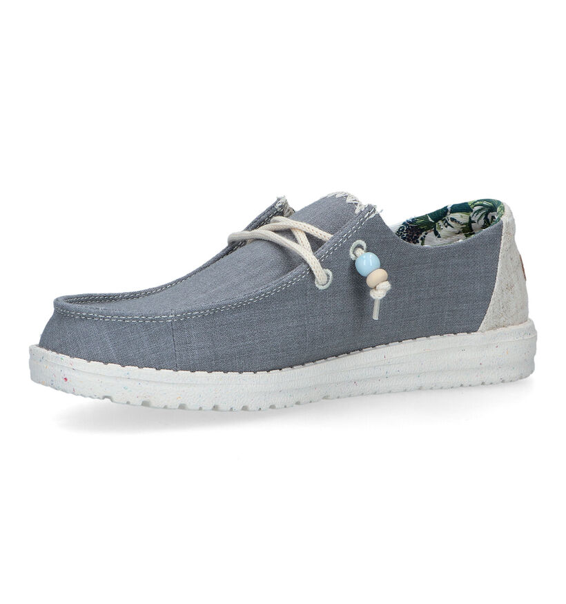 HEYDUDE Wendy Natural Loafers en Bleu pour femmes (324436) - pour semelles orthopédiques