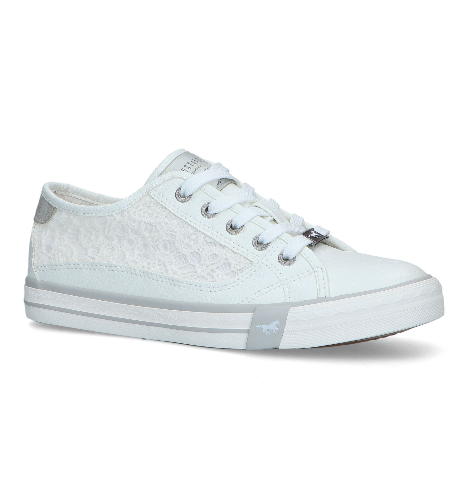 Mustang Witte Sneakers Dames Sneakers Online op TORFS.BE