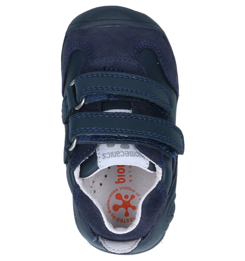 Biomecanics Blauwe Babyschoenen in daim (259043)