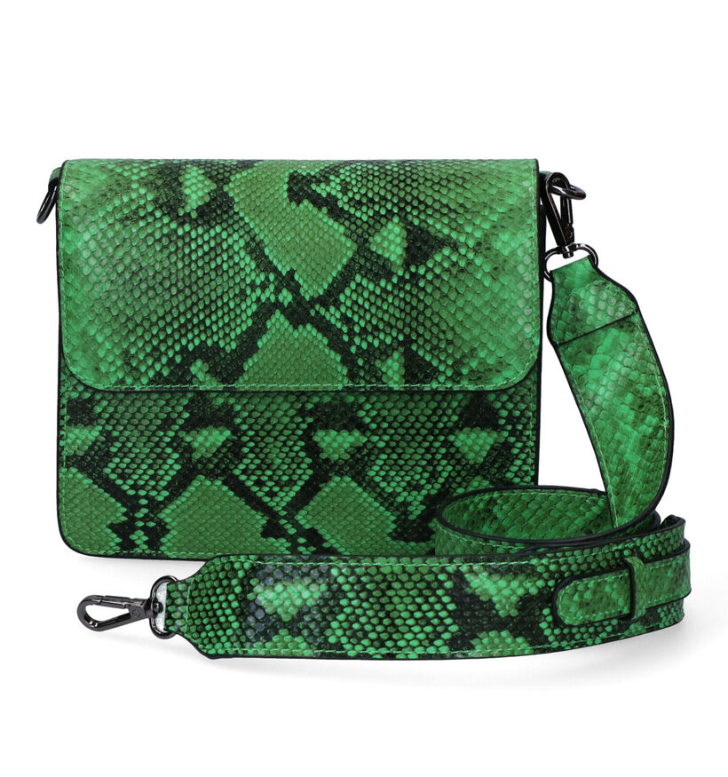 Hvisk Cayman Snake Vegan Sac porté croisé en Vert pour femmes (312288)