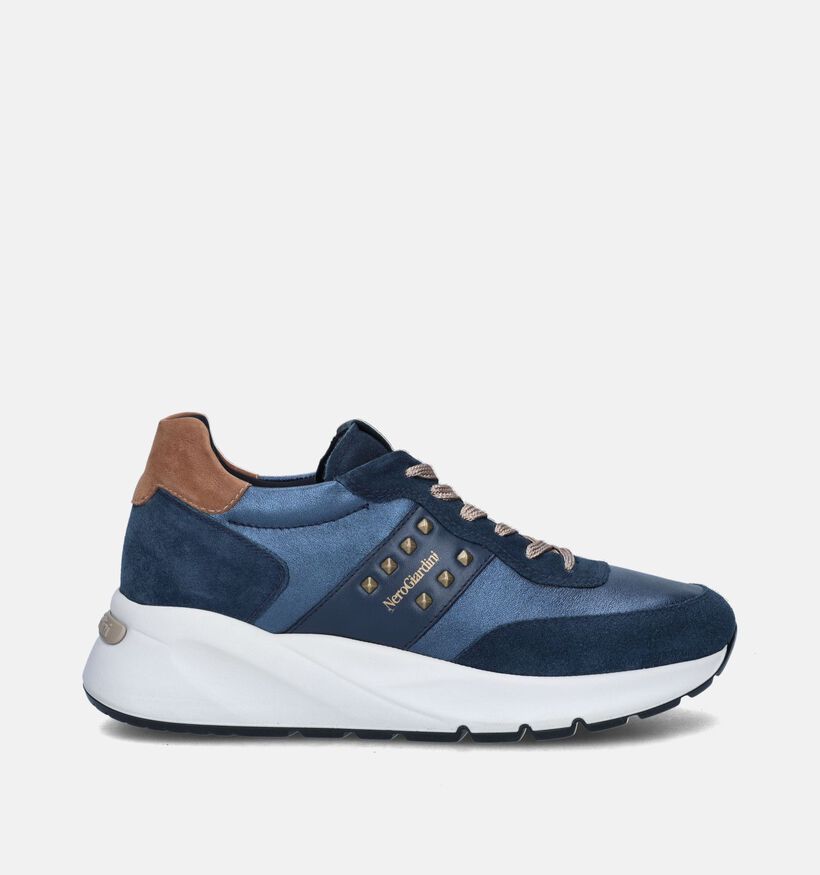 NeroGiardini Blauwe Sneakers voor dames (347523) - geschikt voor steunzolen