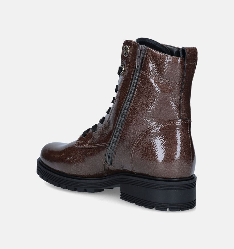 Gabor Comfort Bruine Veterboots voor dames (347069) - geschikt voor steunzolen