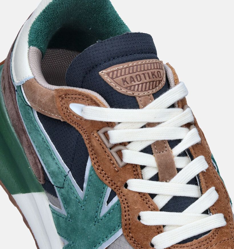 Kaotiko Vancouver Earth Groene Veterschoenen voor heren (346089) - geschikt voor steunzolen