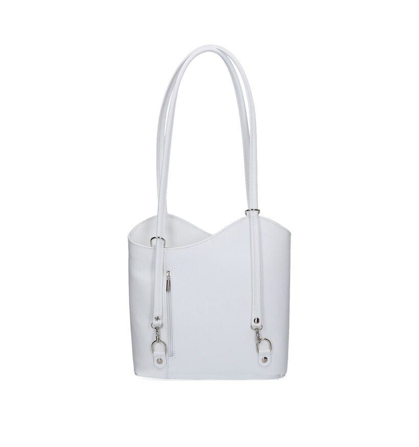 Time Mode Witte Schoudertas in leer (327495)