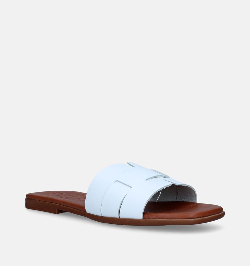 Oh My Sandals Nu-pieds plates en Blanc pour femmes (342244)