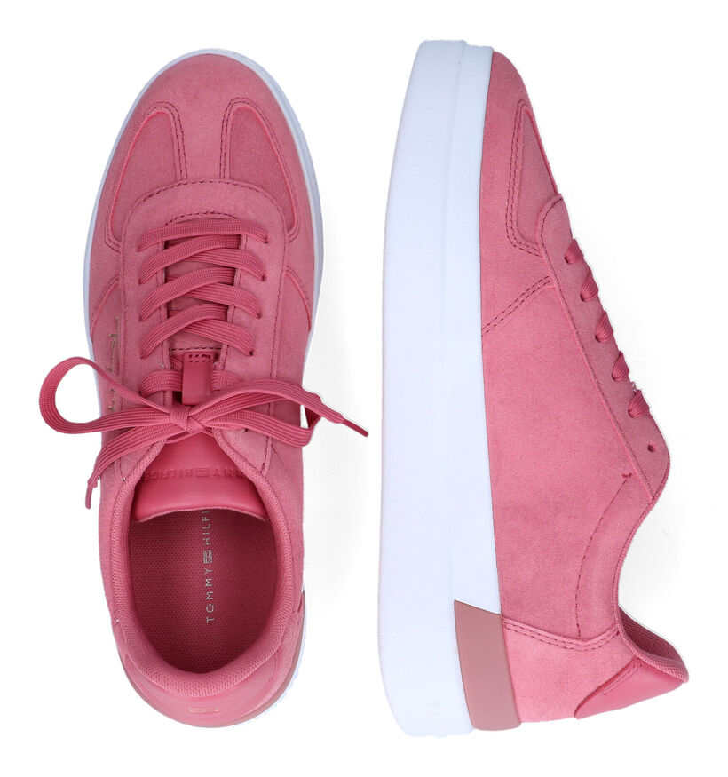 Tommy Hilfiger TH Signature Baskets en Rose en cuir (310690)