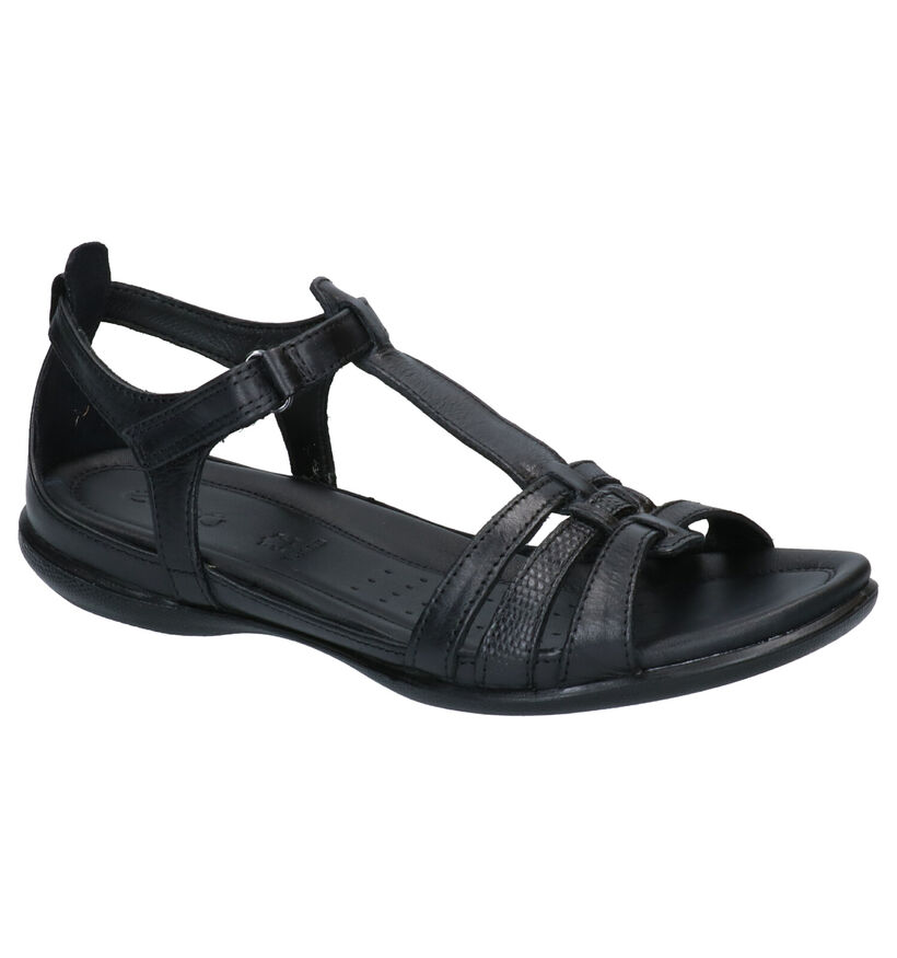 ECCO Flash Zwarte Sandalen in leer (287286)