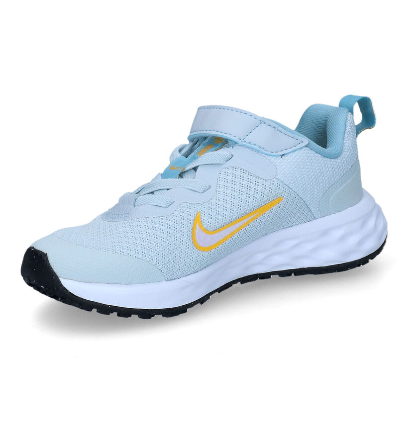 Nike Revolution Baskets en Bleu en simili cuir (309003)