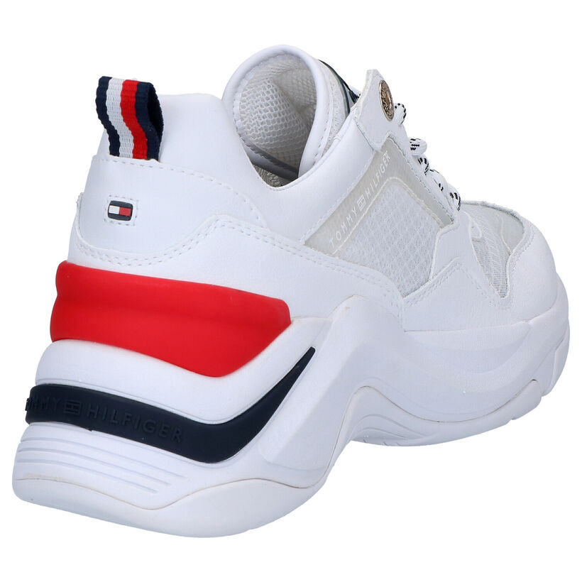 Tommy Hilfiger Internal Wedge Witte Sneakers in leer (268313)