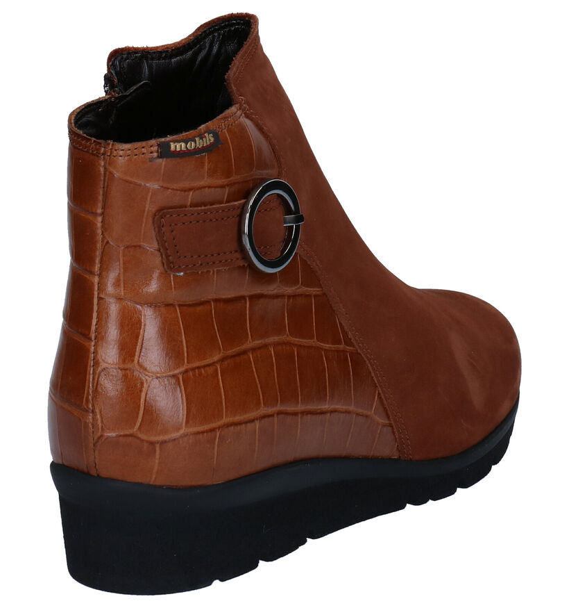 Mobils by Mephisto Cognac Enkellaarzen in nubuck (280911)