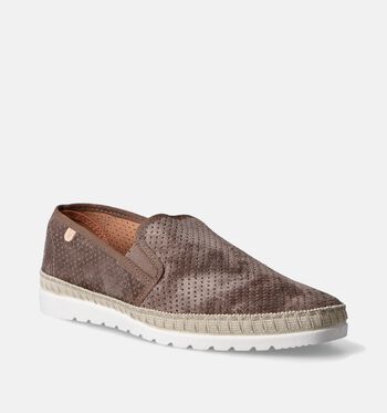 Verbenas Lage schoenen Cognac/Taupe/Groen