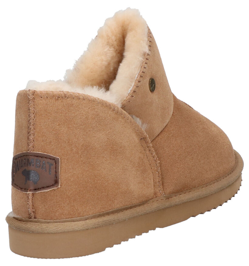 Warmbat Willow Kaki Wollen Hoge pantoffels voor dames (330328)