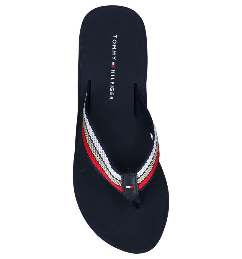 Tommy Hilfiger Tongs en Bleu foncé en textile (242128)