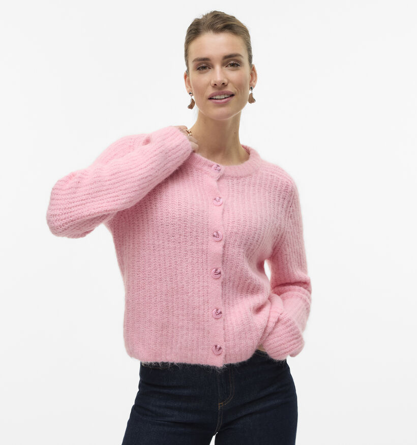 Vero Moda Awsome Roze Cardigan met knopen voor dames (349637)