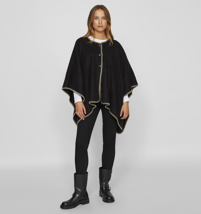 Vila Santel Zwarte Cape voor dames (346099)