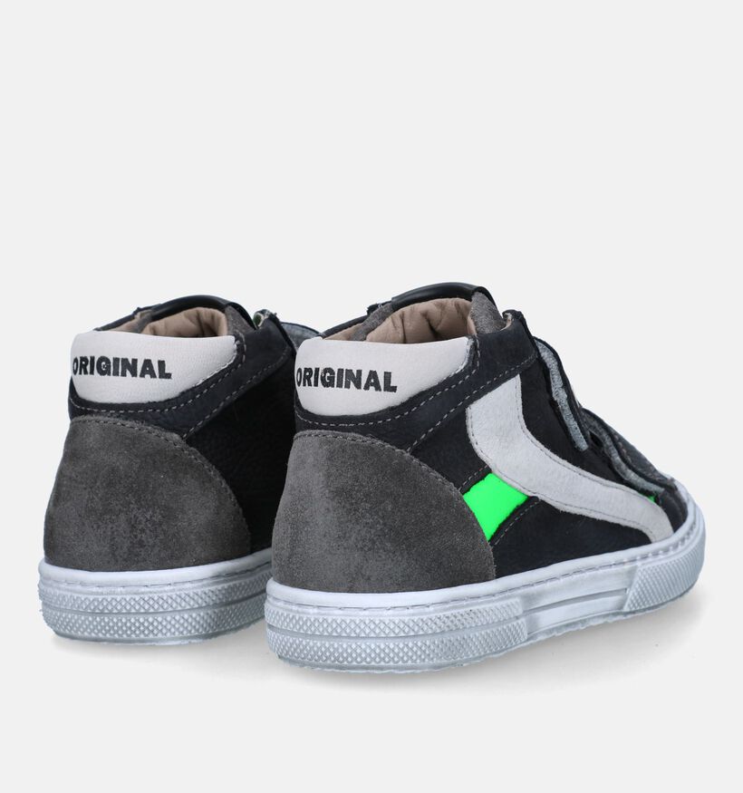 STONES and BONES Rento Chaussures à velcro en Noir pour garçons (329429) - pour semelles orthopédiques